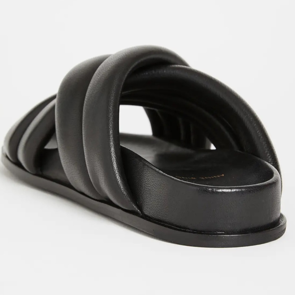 Anine Bing Lizzie Slides in Black, EU Size: 40 - Picture 2 of 10